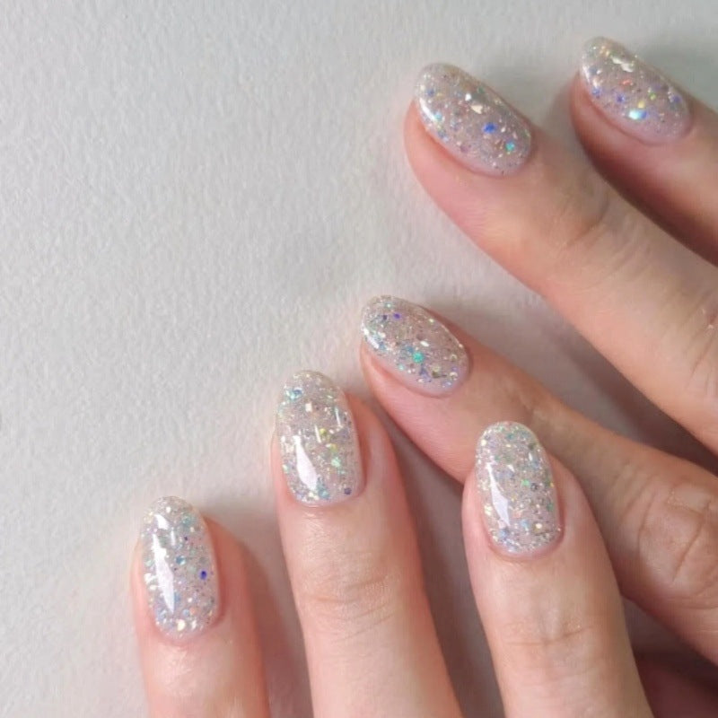Glamouröser Glitzer Press-On Nagelset Brehn