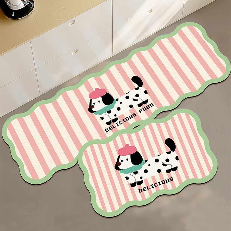 Hübsches Tiermotiv-Küchenmatten-Set