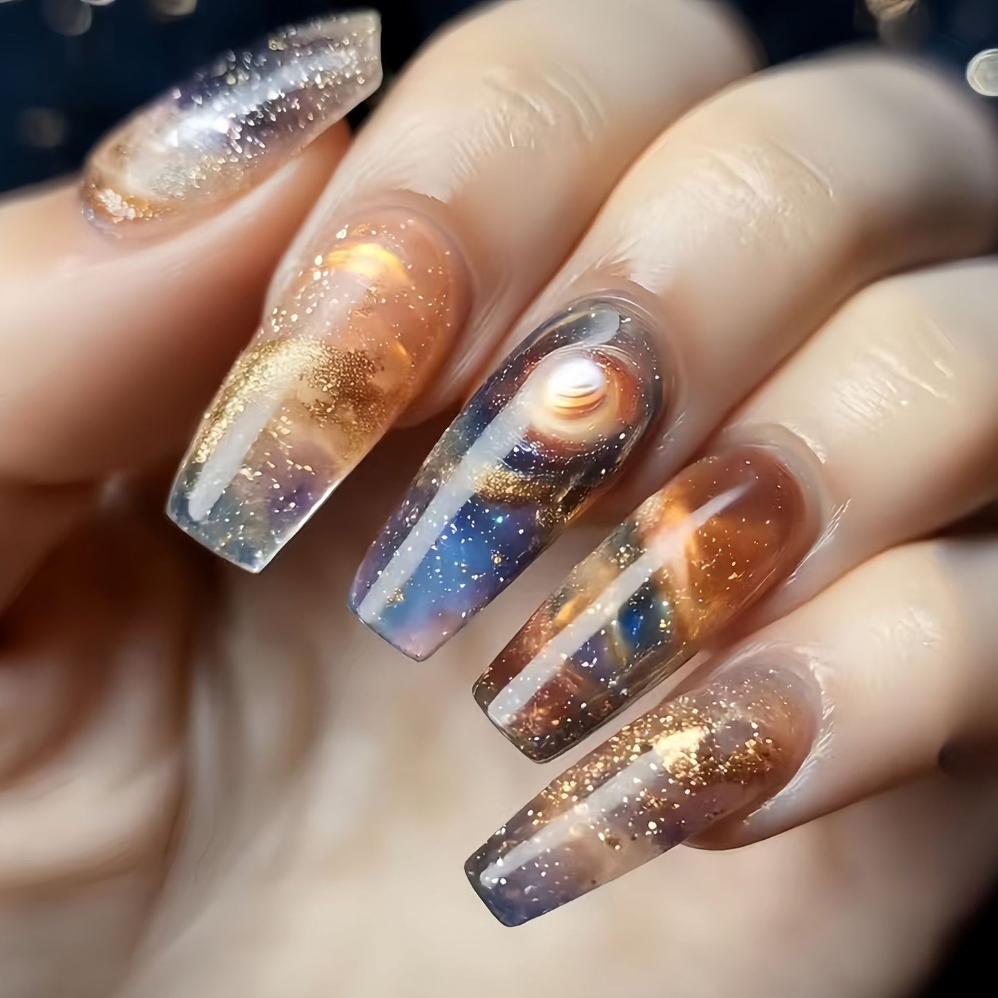 Elegante Kunstnagelverzierung Brehn