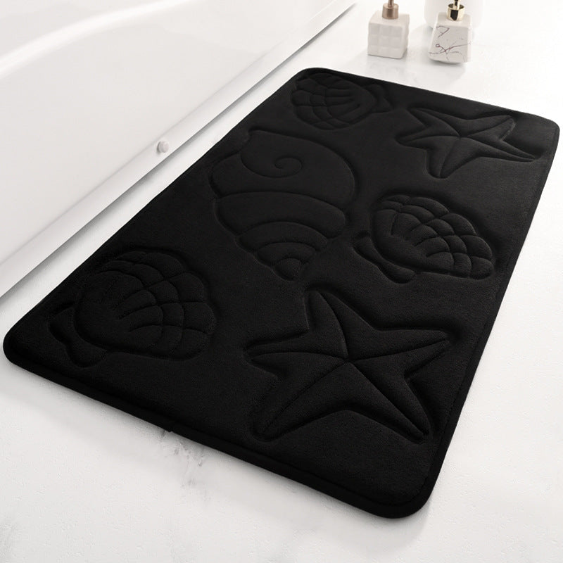 Küstenmotiv Muschel Design Badezimmerteppich Brehn