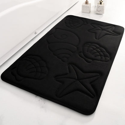 Küstenmotiv Muschel Design Badezimmerteppich Brehn
