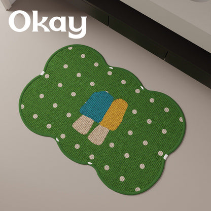 Cloud-shaped Woven Decorative Area Rug