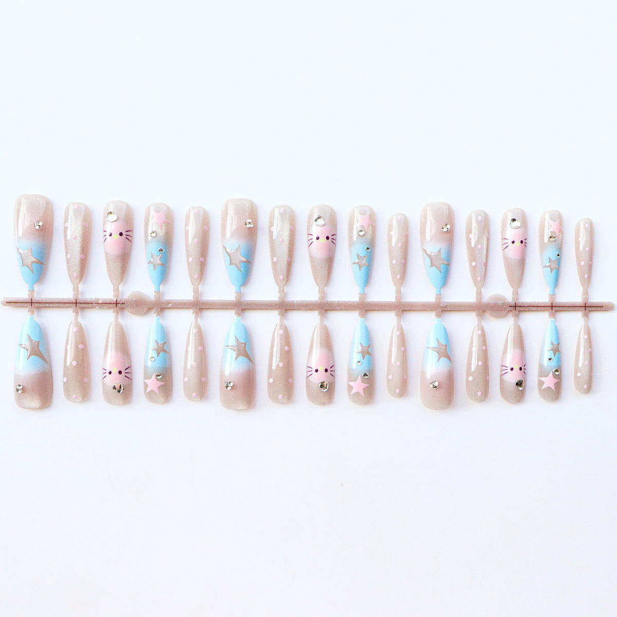 Verspielt Sternenhimmel Nagelkunst Set