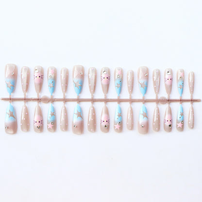 Verspielt Sternenhimmel Nagelkunst Set