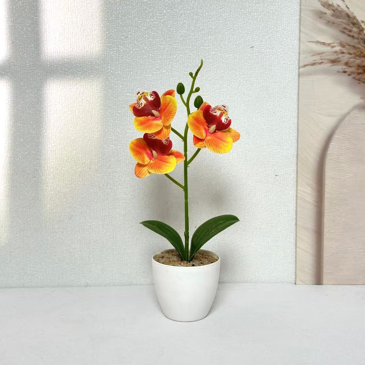 Elegante Kunst-Orchideen-Pflanzenschmuck
