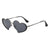 Damen Herzförmige Sonnenbrille mit glamourösem Rahmen Brehn