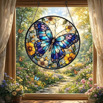 Buntglas Phönix Wandkunst Brehn