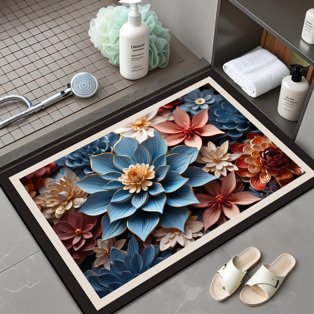Blumenmuster Badematte Brehn