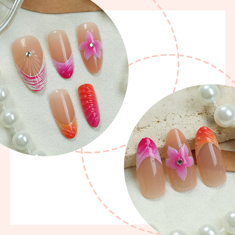 Blumenverzierte Press-On-Nagelset Brehn 1788495993