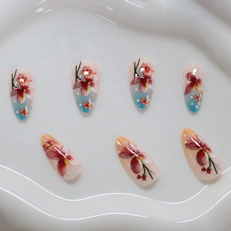 Florale dekorative Nagelkunst Brehn