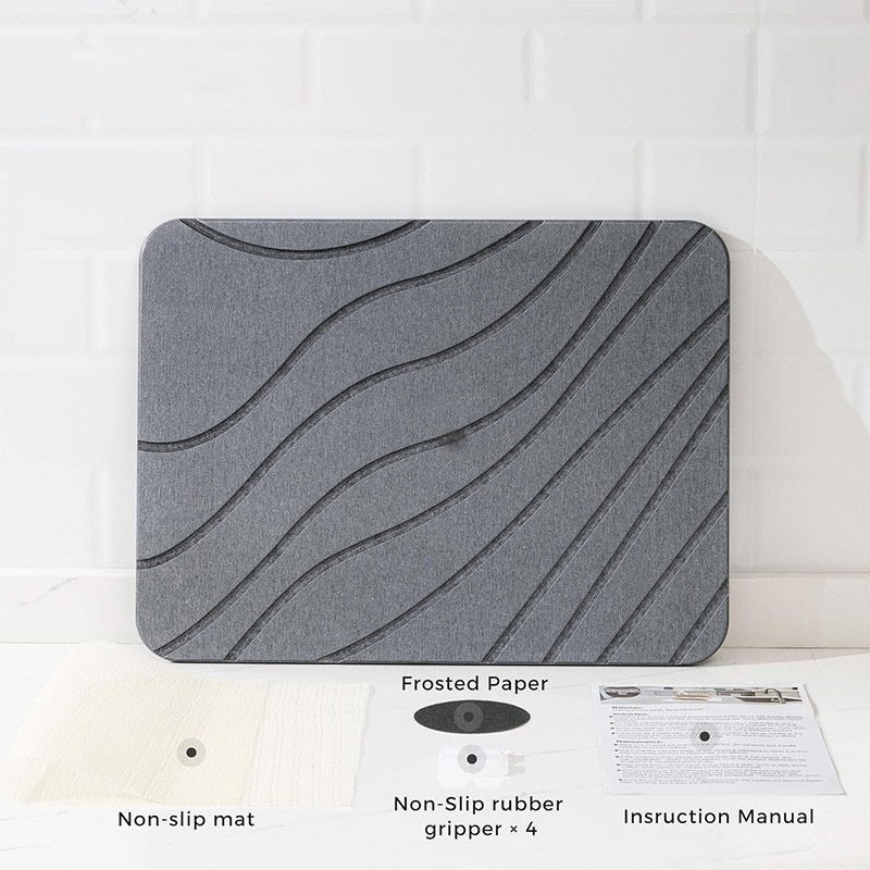 Ergonomische Geschirrabtropfmatte