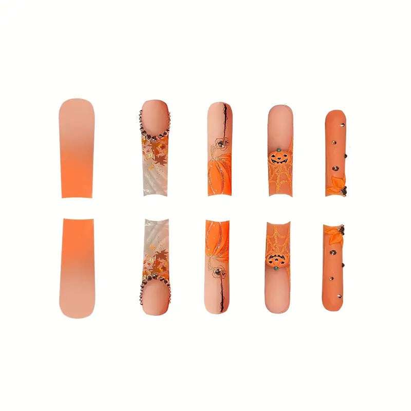 Saisonales Themen-Press-On-Nagelkunst-Set Brehn