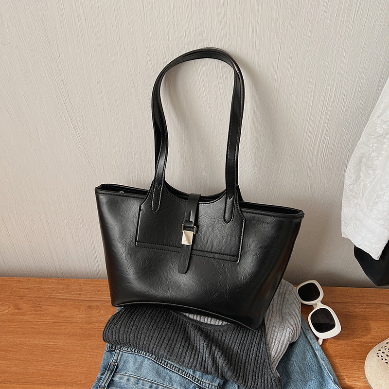Elegante Leder Tote Bag
