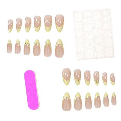 Sternmuschel-beschichtete Acryl-Nagelverzierung Brehn