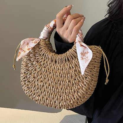 Handgefertigte Geflochtene Strohtasche