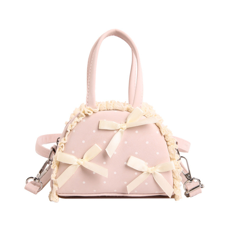 WoCharming Schleifen-verzierte Alltagshandtasche Brehn