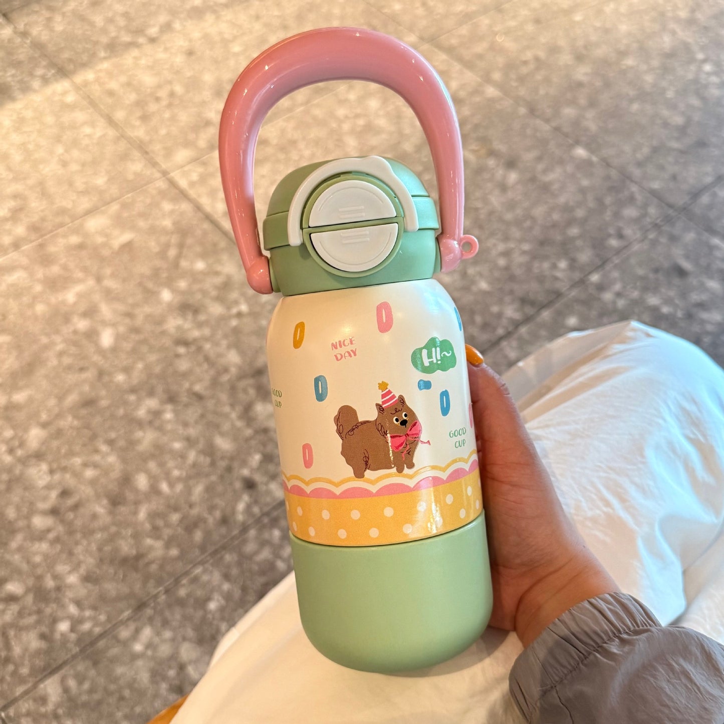 Damen Trinkflasche mit interaktivem Tierdesign Brehn