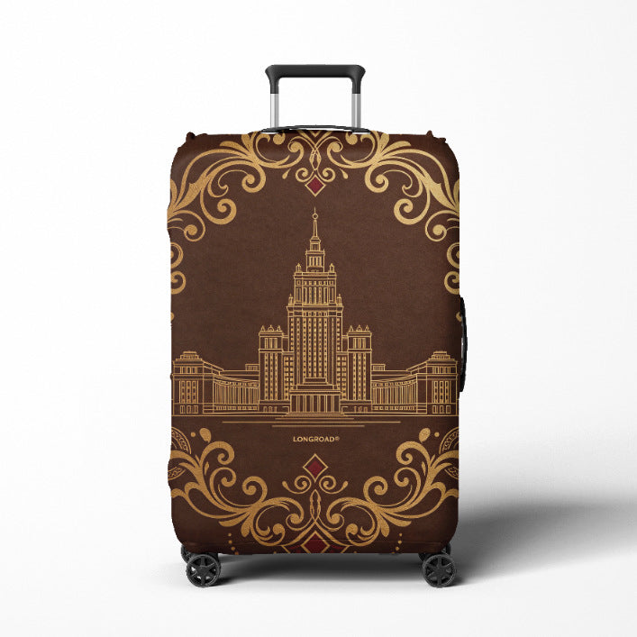 Damen Reise-Trolley Brehn mit elegantem barockem Muster
