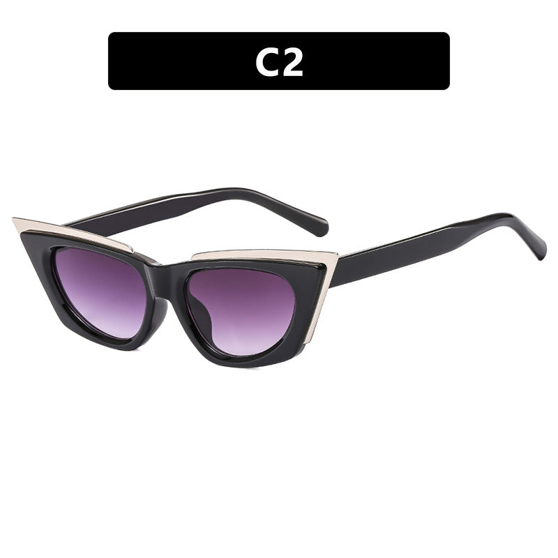 Damen extravagante Cat-Eye Sonnenbrille Brehn