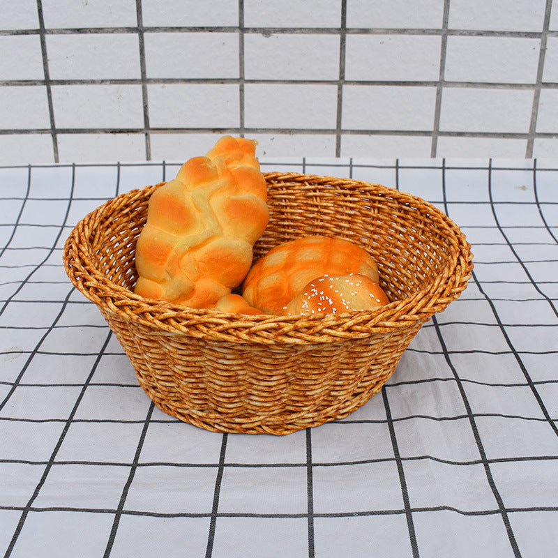 Dekorative handgefertigte Weidenfrüchteschale Brehn