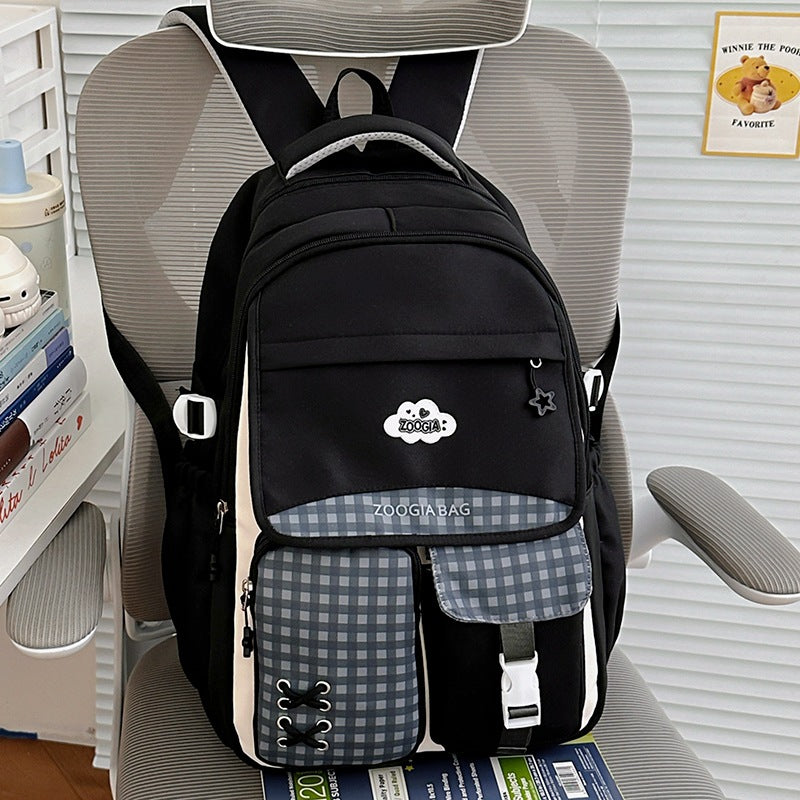 Stylische Multi-Taschen-Schulrucksack Brehn