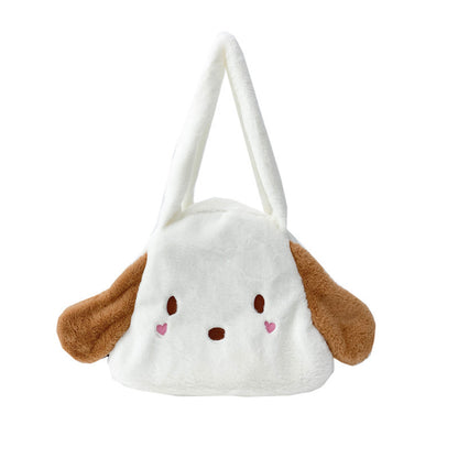 Süße Plüsch-Hundethemen-Schultertasche