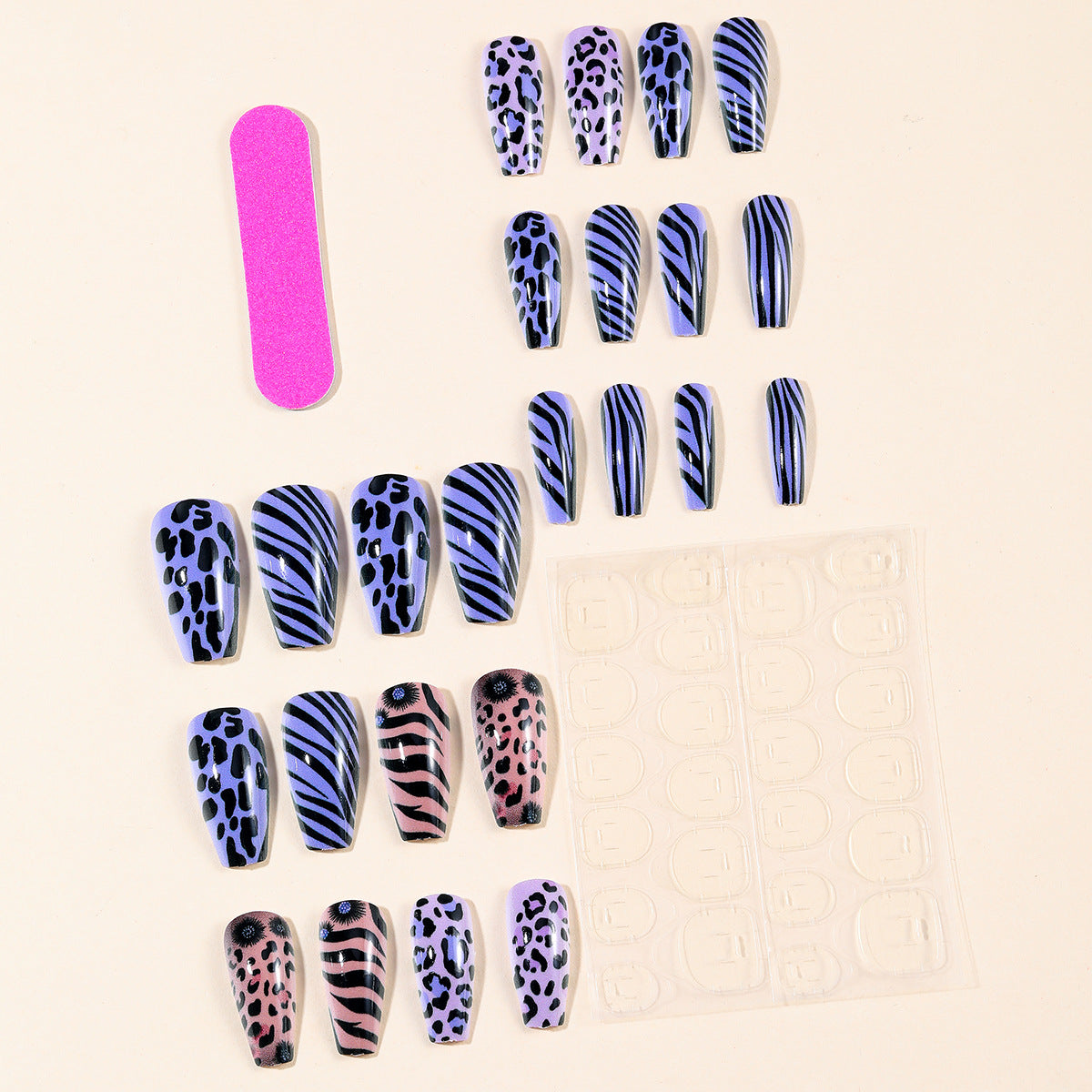 Trendy Tierdruck Nail Art Set Brehn