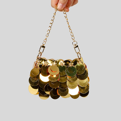 Glamouröse Pailletten Abend Clutch