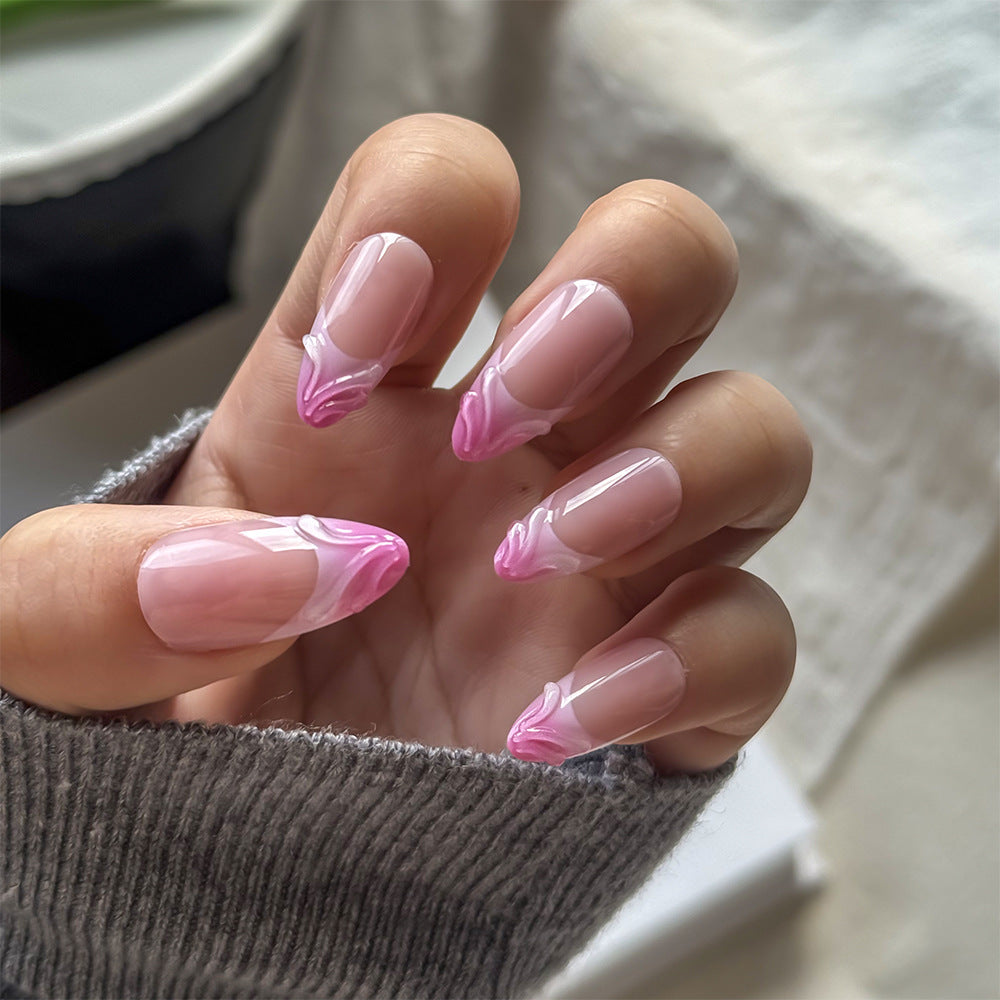 Elegante Künstlerische Florale Press-On Nagel Set Brehn