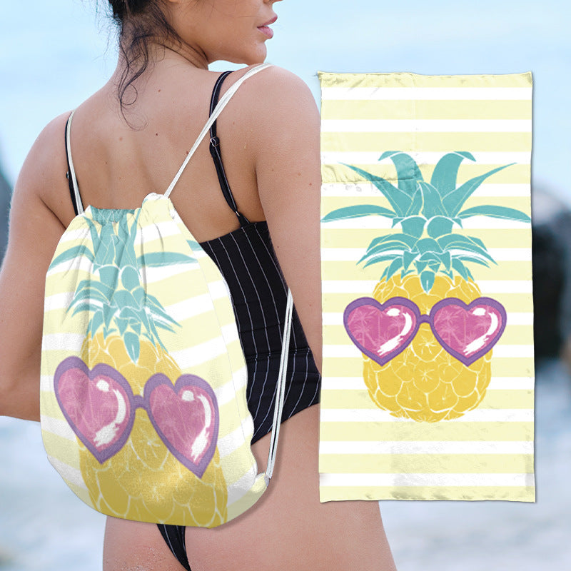 multifunktionale Strandtasche mit integriertem Handtuch Brehn