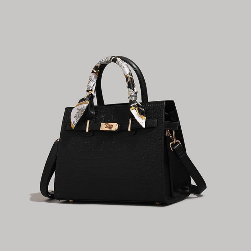 Chic krokodil-embossed Handtasche Brehn