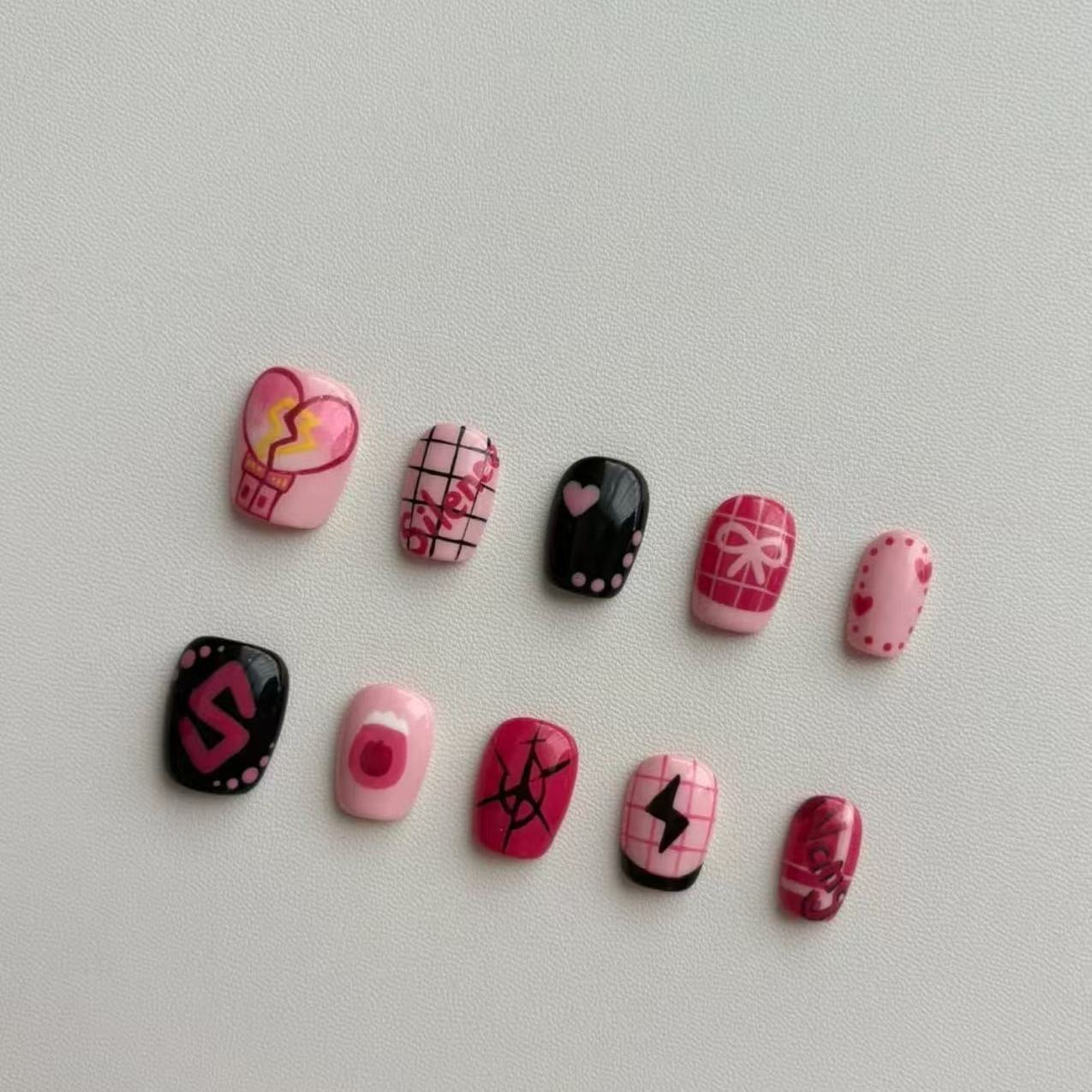 Kreatives Press-On Nagelset Brehn
