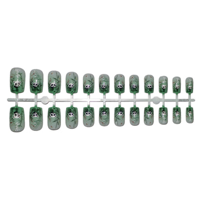 Künstlerisches Panda Nagelkunst Set
