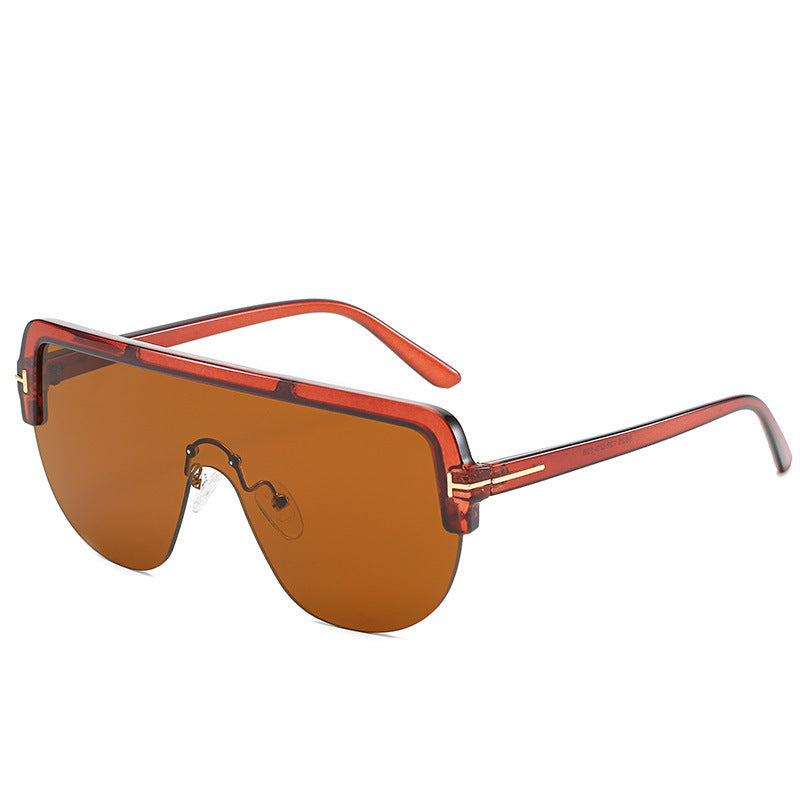 Zeitgenössische Voll-Rahmen Schildkröten-Sonnenbrille Brehn