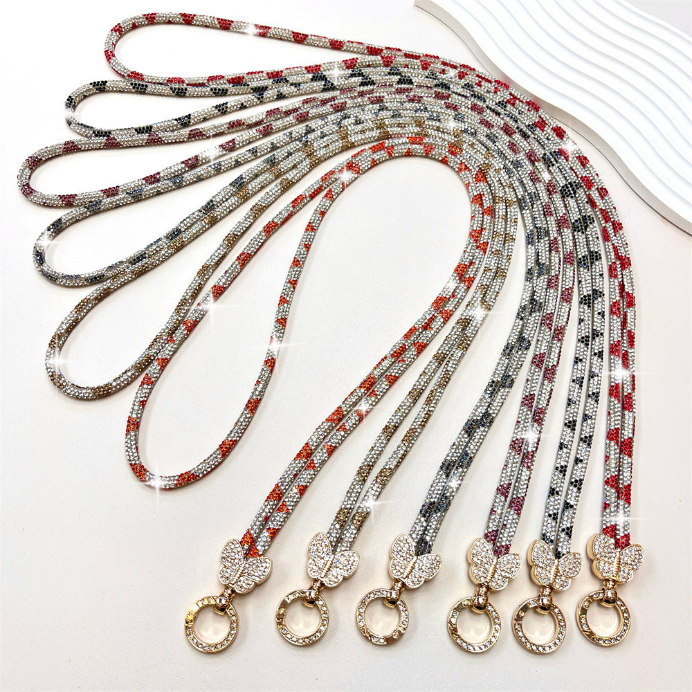 Rhinestone-besetzte Telefon-Lanyard Brehn