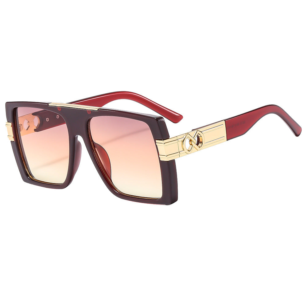 Damen oversized Sonnenbrille mit extravaganten Glitzerakzenten Brehn