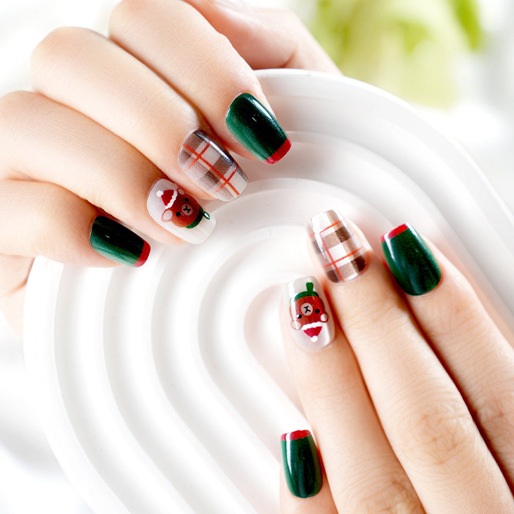 Festliches Themen-Press-On-Nagelset Brehn