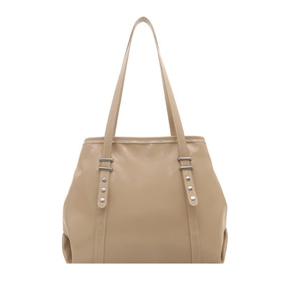 Klassische Strukturierte Leder Tote Bag