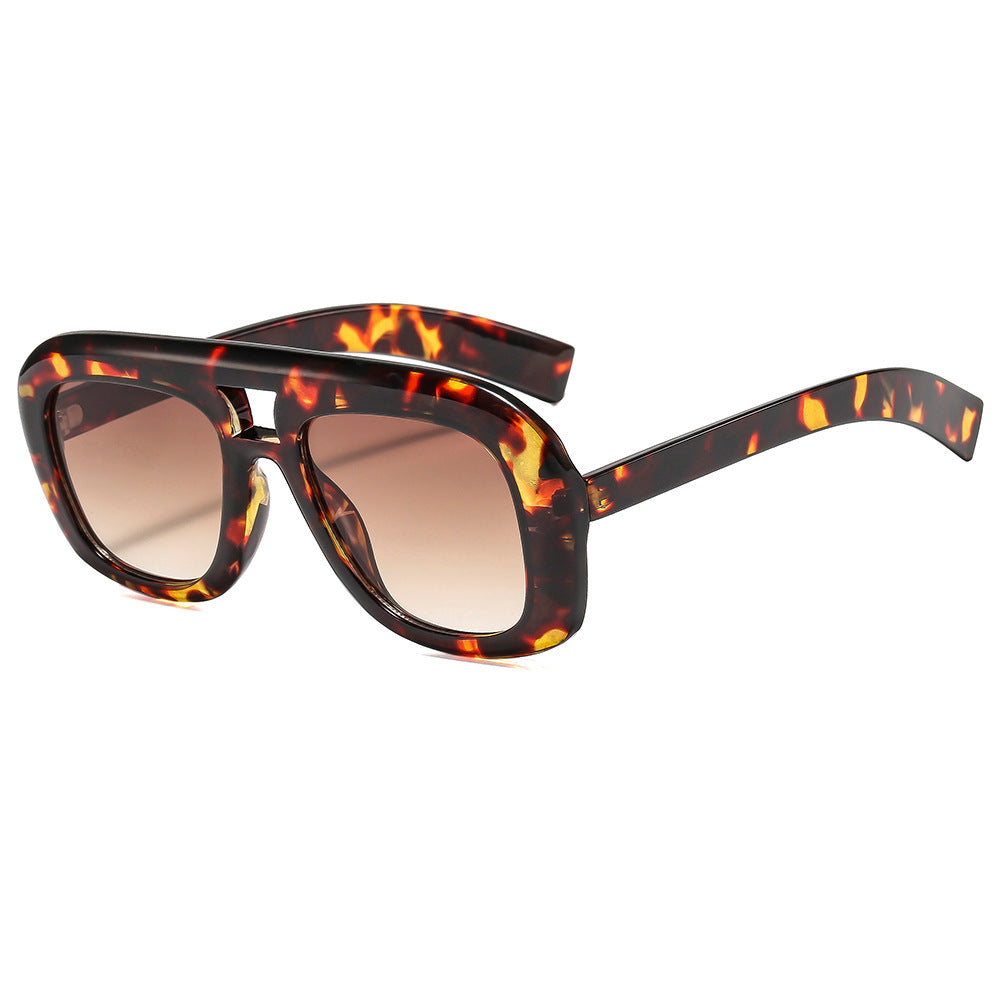 Übergroße moderne rechteckige Sonnenbrille Brehn