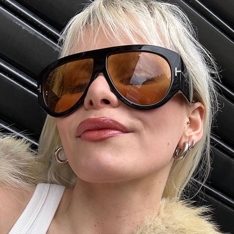 Damen modische oversized Sonnenbrille im Retro-Stil Brehn