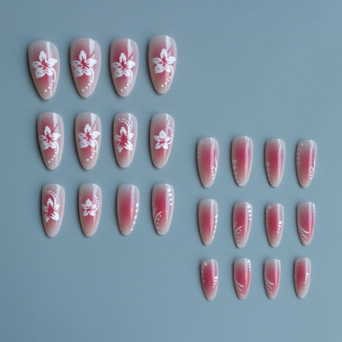 Premium Floral Gel Nagelkunst
