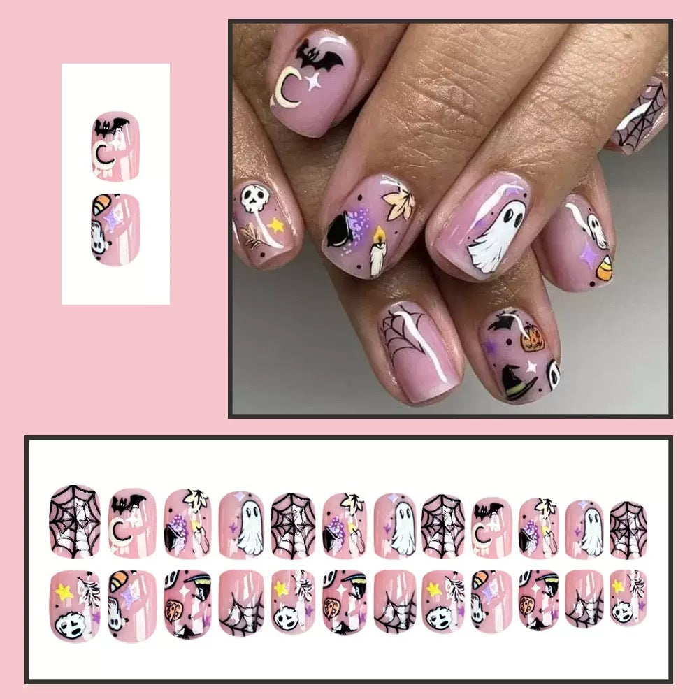 Halloween Kunstnagelset mit kreativen Gruselmotiven und detailreichen Designs Brehn