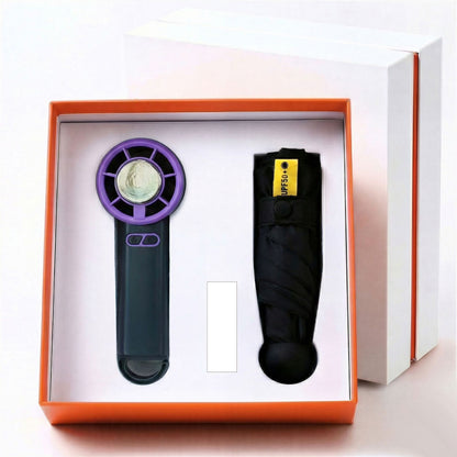 Unisex Tragbares Ventilator- und Trinkflaschen-Set Brehn