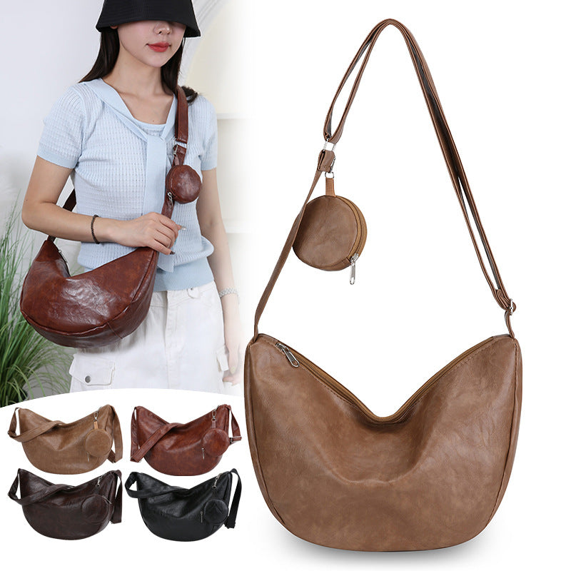 Stylische Vintage Schultertasche Brehn