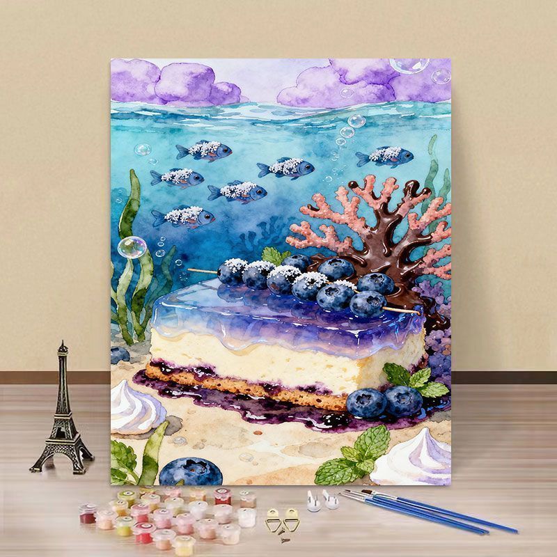 Fantasy Landschaft DIY Malen nach Zahlen Kunstset Brehn
