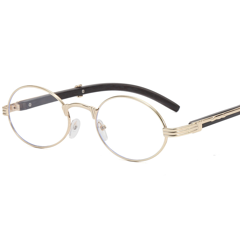 Damen runde Designer-Sonnenbrille mit innovativem Metallrahmen Brehn