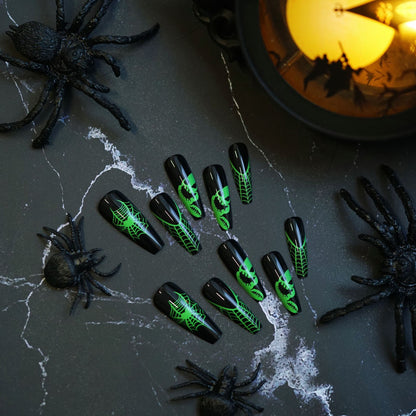 Halloween-Themen Stiletto Press-On Nail Art Brehn