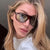 Damen Cat-Eye Sonnenbrille mit schützendem UV-Filter und verspiegelten Gläsern Brehn