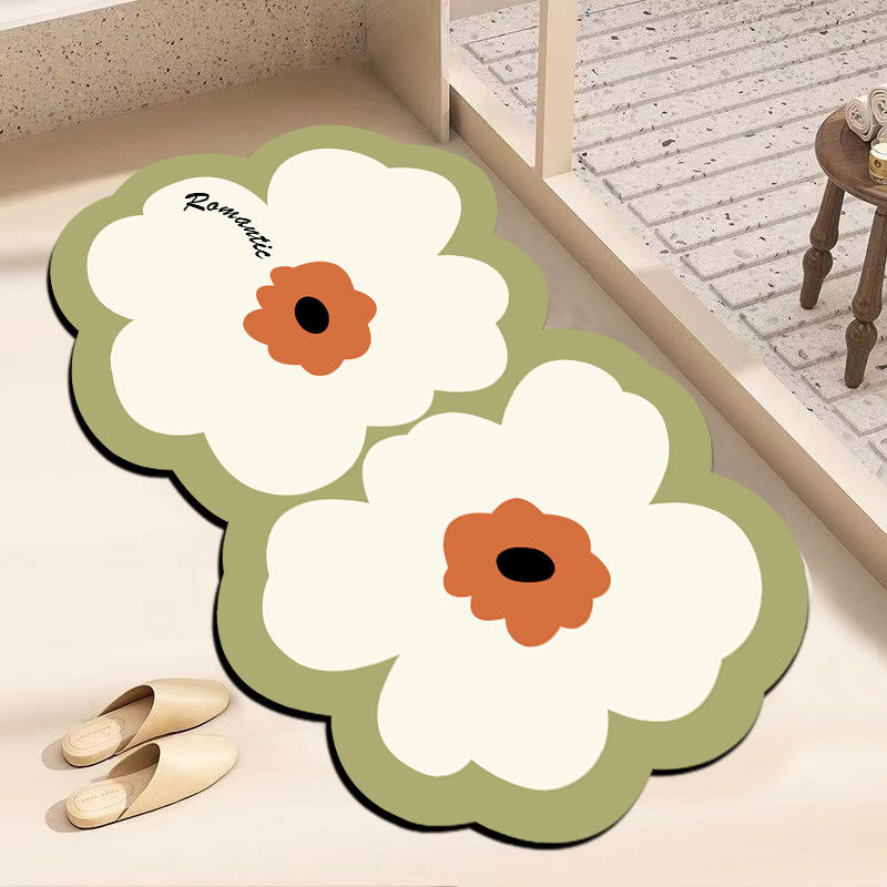 Dekorative blumenförmige Fußmatte Brehn