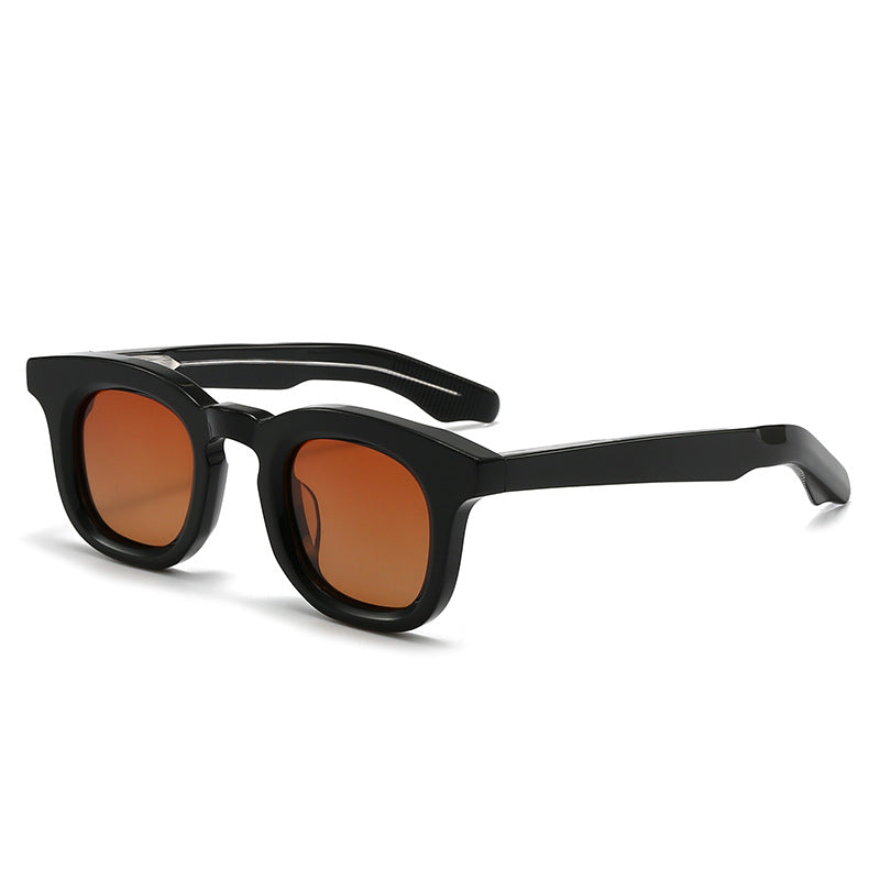 Damen modische Oversize-Sonnenbrille mit transparentem Rahmen und polarisierten Gläsern Brehn